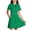 Green, variant on Shift Dress for Girls School,Solid Color Button-Down Collar Lace Trim Uniform Polo Dresses Khaki 7-8T