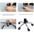 thumbnail image 4 of 5PCS 2 Pouces 11mm Taille Standard Universelle Rouleau Chaise de Bureau Roues de Remplacement, Plancher de Protection PU Plastique Chaise de Bureau Roulettes Taille Standard Tige - Noir/gris, 4 of 6