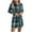 Green, variant on Efsteb Fall Dresses for Women 2025 Plaid Flannel Button Dresses Dressy Work Casual Business Long Sleeve Dress with Belt (Orange,S)