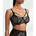 thumbnail image 3 of Women's Pour Moi 21702 Dark Romance Underwire Bra (Black/Pink 38HH), 3 of 4
