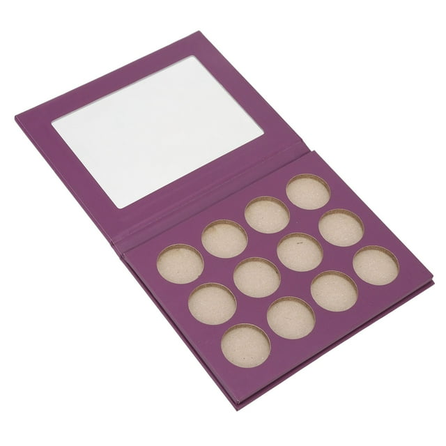 Empty Eyeshadow Palette, Waterproof Container ABS Safe Empty Makeup Palette For Cosmetics Store Purple