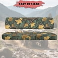 thumbnail image 4 of ZIATUBLES 2-Piece UTV Seat Covers Set, Camo Hunting Forest Seat Protectors for Side by Sides, Easy Install Polyester Cover for Kawasaki Mule Use Mud Rain Resistance, Maple Leaf Branch Print, 4 of 8