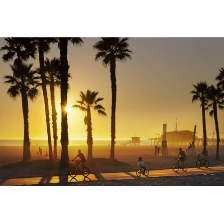 The South Bay Bicycle Trail at Sun Set. Print Wall Art By Jon (Best Bike Trails In Bay Area)