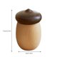 thumbnail image 2 of Palillo de dientes de madera ACORN titular personalizado creativo nogal Cubo de hisopo de algodón nórdico japonés tuerca palillo de dientes caja avellana palillo titular, 2 of 6