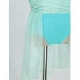thumbnail image 6 of TSSOE Girls Halter Cutout Back Gymnastics Leotard Wrap Chiffon Skirts for Ballet/Lyrical Dance/Ice Mint Green 10, 6 of 7