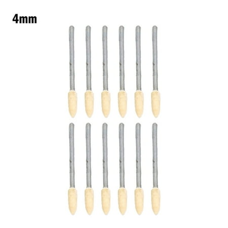 

BAMILL 12pcs 2.35mm Shank Wool Grinding Head Polishing Burrs Buff Cone Rotary Tools