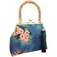 thumbnail image 4 of 1 Pce Poignée de Sac à Main Vintage Style Chinois Design Jacquard Pochette de Rangement, 4 of 5