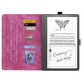 thumbnail image 2 of TECH CIRCLE Case for Kindle Scribe 10.2 Inch Tablet 2022 Released,Colorful Embossing Premium PU Leather Slim Stand Card Slot Wallet Protective Case for Kindle Scribe 10.2” with Pen Holder, Rose, 2 of 8