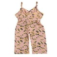 thumbnail image 2 of Toddler Girls Overalls Floral Sling Romper Sleeveless Jumpsuit Suspender Pants, 2 of 6
