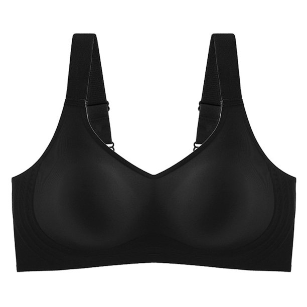 Sujetador con cuello en V, invisible, cómodo, transpirable, sin aros, bralette fino y suave para el día a día para mujer