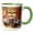 Green/White, variant on 3drose, Washington, Methow Valley, Classic Truck - Us48 Rti0138 - Rob Tilley, 11oz Two-tone Green Mug