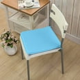 thumbnail image 4 of PDNRPSP 1 Pack Dining Chair Pads, Chair Pads with Ties, Machine-Washable Cover for Kitchen Chairs, Indoor Dining Room, Patio Chairs 16" (Sky Blue), 4 of 5