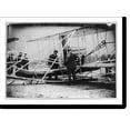 thumbnail image 2 of Historic Framed Print, Wilbur Wright examining canoe attachment to aeroplane before 1st flight over water, 17-7/8" x 21-7/8", 2 of 9