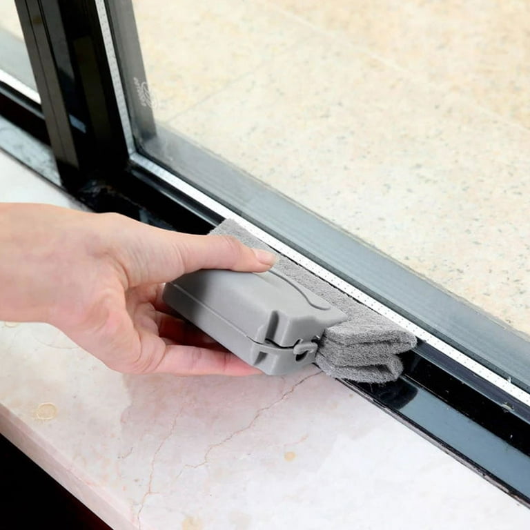 Sliding Trench Door Window Track Cleaning Brush U Shape Crack