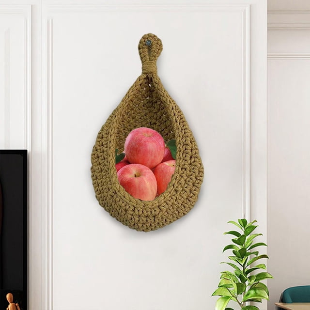 Cestas de Y Verduras de Montaje en Pared Maceta de Pared Decoraciones de Pared Titular de Maceta de Hierbas, Organizador para Del Pequeña BLESIY Cestas tejidas