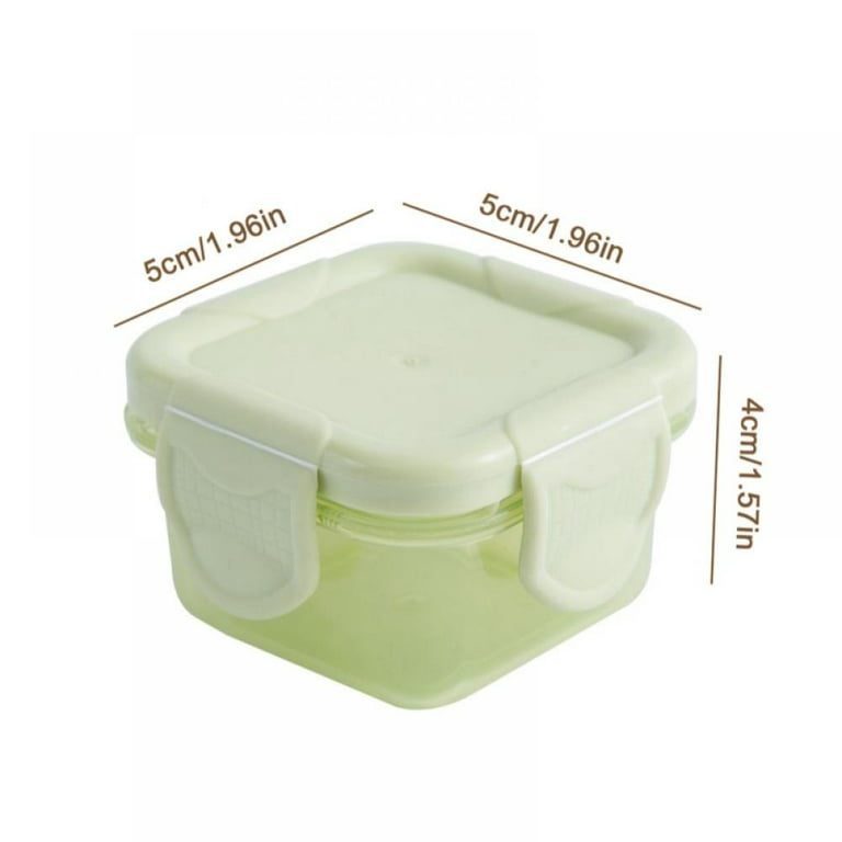 1PC Dressing Containers to Go for Condiments, Salad Dressing, Dips, Snacks,  Plastic Dipping Sauce Cups, Fits in Bento Box for Lunch, Mini Food Storage  Containers with Lid 