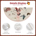 thumbnail image 3 of Balery Floral Leopard Butterflies Printed Christmas Tree Skirt , Merry Christmas Party Christmas Tree Decoration,Adjustable Tree Skirt-48", 3 of 6