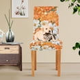 thumbnail image 4 of Yayeee 2 Pack Dining Chair Covers Stretch Parson Chairs Slipcovers Seat Protector, Sunny Floral, 4 of 6