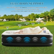CONCETTA 18 in Twin Air Mattress with Built in Pump, 600LBS Weight Capacity for Camping, Home, Guests