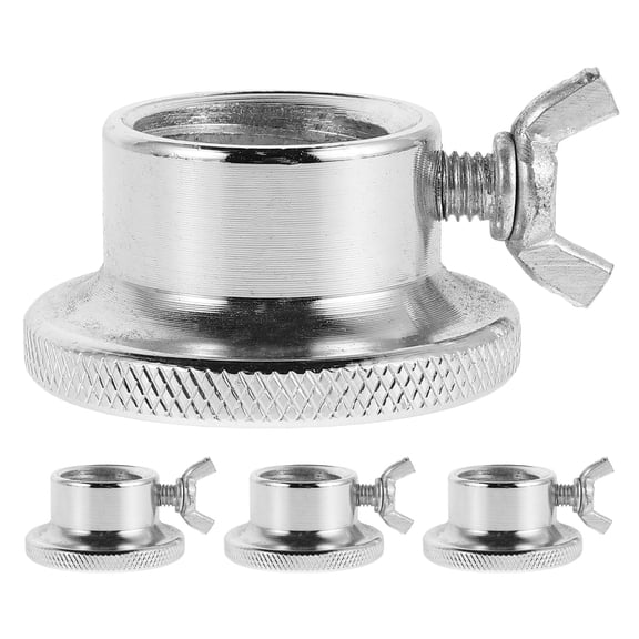 Luxshiny 4Pcs Adjustable Stainless Steel Dumbbell Clamps Secure Locking Barbell Collars for Weightlifting