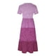 thumbnail image 4 of Vestido de Manga Corta para Mujeres Vestido de Verano de Cuello Redondo Impreso, Poliéster de Tamaño Verdadero Diario Y Vestido de Fiesta, 4 of 5