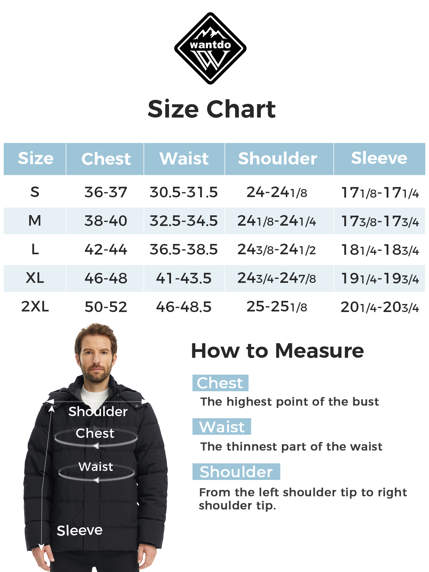 Wantdo Men's Waterproof Winter Puffer Jacket, Black photo 4