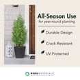 thumbnail image 3 of Tierra Verde 2 Pack Indoor Outdoor 13” Self Watering Planter, Sonata, Black, 3 of 10
