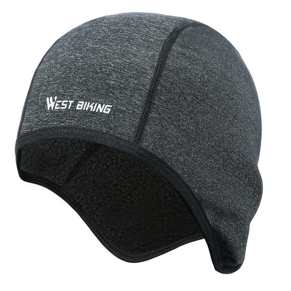 WEST BIKING Men Women Cycling Cap Winter Warm Windproof Beanie Hats, Gray