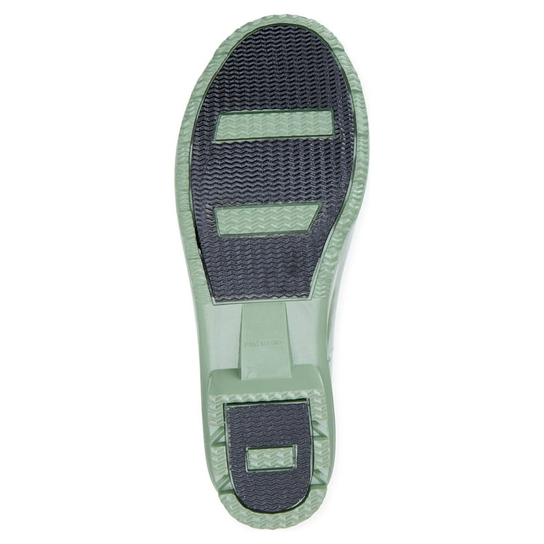 Time and Tru Women s Polka Dot Buckle Rain Boots