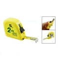 thumbnail image 2 of yellow 2M 6FT tape meter measuring tape scale metal capsule, 2 of 2