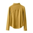 thumbnail image 2 of Ropa interior térmica para mujer, camiseta interior de cuello alto de color liso, ropa interior térmica de terciopelo, pijama de poliéster para mujer, 2 of 4