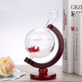 thumbnail image 3 of Hermoso pronóstico del tiempo Cristal Tormenta de viento Cristal Base de madera Globo Forma Escritorio Habitación, 3 of 10