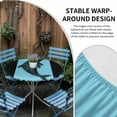 thumbnail image 4 of Black Blue Dolphin Round Fitted Tablecloth with Elastic Edge, Waterproof Table Cloth Table Cover for 36"-44" Tables, Summer Beach Coastal Modern Art Tablecloths for Dining Picnic Indoor Outdoor, 4 of 9