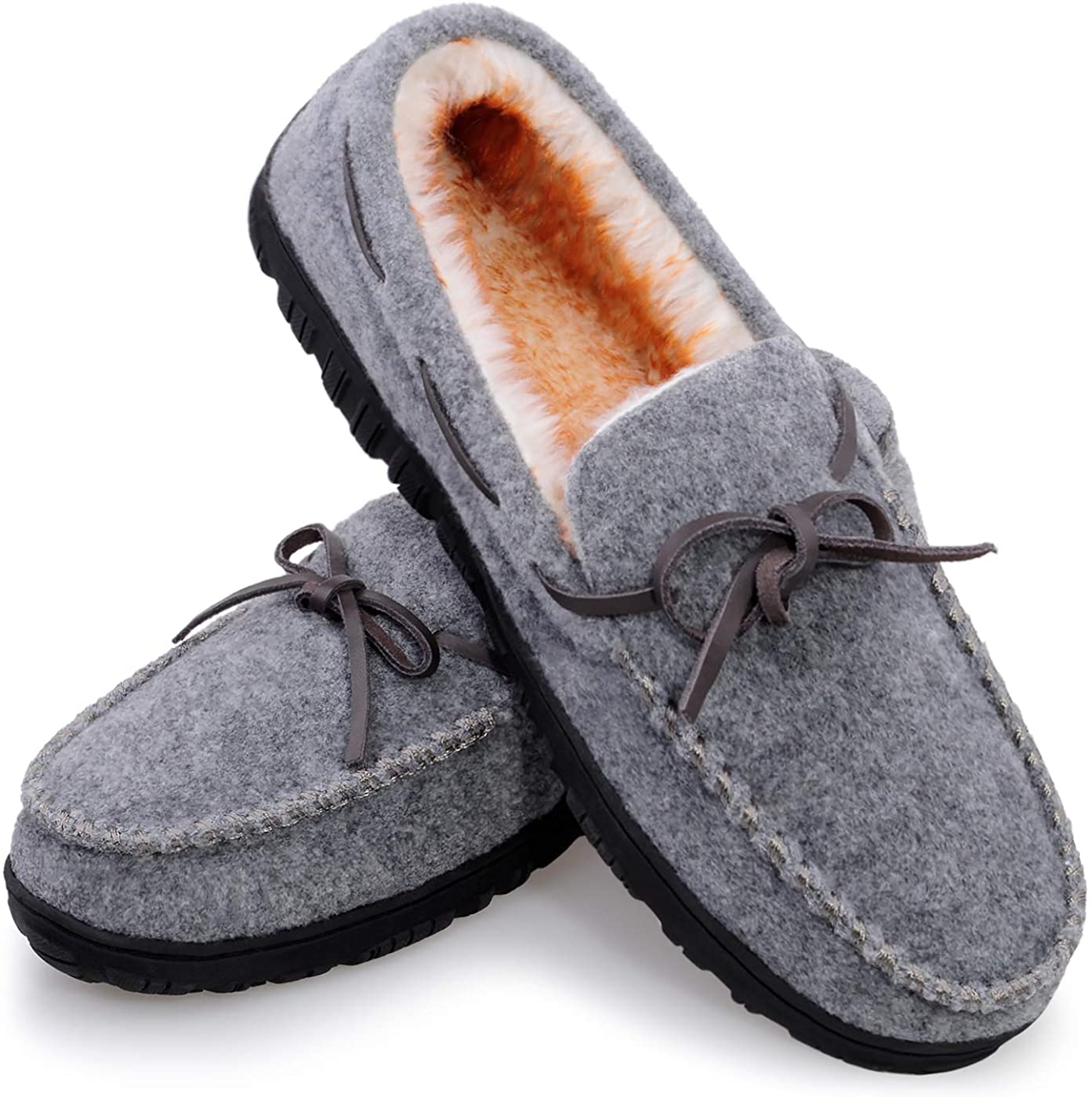 Men's Moccasin Slipper Plush Warm 