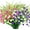 Green,pink,white,purple, variant on 12 Bundles Mix Color Artificial Flowers for Outdoors, UV Resistant Fake Flowers Artificial Plants Outdoor No Fade Shrub Plastic Fern Cemetery Flowers Home Porch Outside Cemetery Summer Decor
