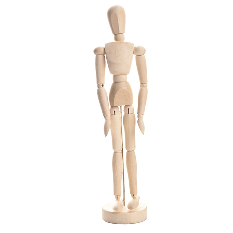 JHD 1Pc Artist Movable Limbs Male Wooden Figure Model Mannequin Art Class Sketching
