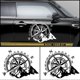 thumbnail image 4 of Mountain Compass Sticker, Waterproof Vinyl Car Body Window Hood Sticker Car Stickers for Car Vehicle Reflective Decals Decor, 40x32cm, 4 of 4