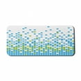 thumbnail image 1 of Modern Computer Mouse Pad, Mosaic Grid Pattern Pixel Art Digital Design Graphic Squares Illustration, Rectangle Non-Slip Rubber Mousepad X-Large, 35" x 15", Lime Green Aqua White, by Ambesonne, 1 of 2