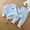 Blue, variant on TAIAOJING Kids Clothes Girls Summer Baby Warm Underwear Set Autumn And Winter Children's Baby Homewear Pajamas With Wool Thickened High Waist Belly Care Baby Long Sleeve Pajams 18-24 Months