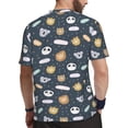 thumbnail image 2 of Wukai Cartoon Animals Print Men's Short-Sleeved Mesh T-Shirt,Quick-Dry Short Sleeve Workout T-Shirt-X-Large, 2 of 8