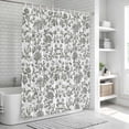 thumbnail image 5 of Farmhouse Flowers Shower Curtain Set - 72" x 78" Washable Bathtub Curtain with 12 Hooks, Pastoral Vintage Leaf Spring Summer Waterproof Fabric Stall Shower Curtains for Bathroom/Bathtub Décor, 5 of 6