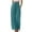 Blue, variant on ZQUUVOU Women's Linen Wide Leg Pants Casual Solid Pants Comfortable Elastic High Waist Wide Leg Casual Length Pants Green