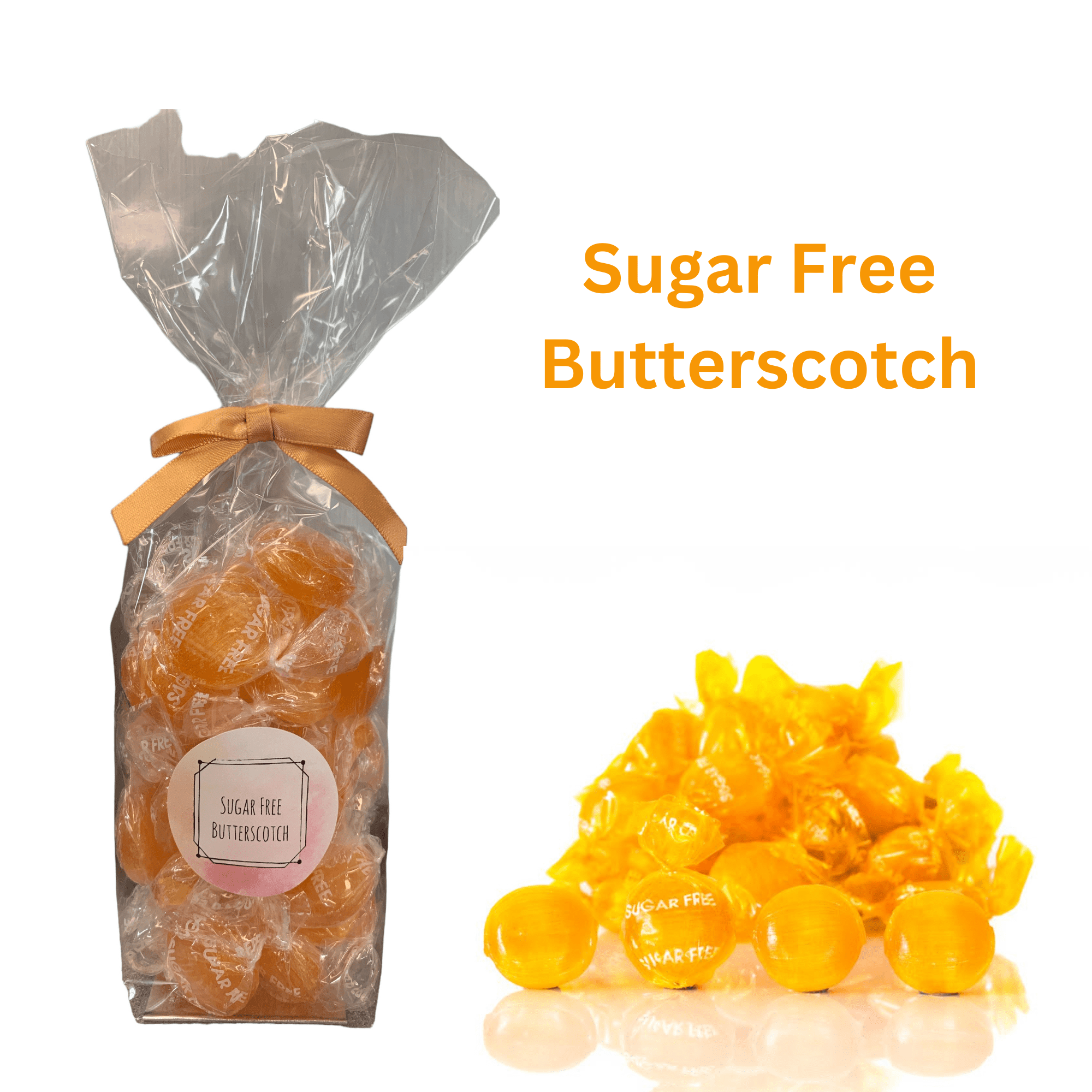 Sugar Free Candy Variety Gift Box Sugar Free Hard Candy Bulk Candy Individually Wrapped 4 Assorted Flavor Bags -Root Beer Barrels, Cinnamon, Butterscotch, and Fruit Flavors