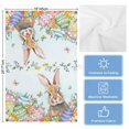thumbnail image 5 of Easter Bunny 1 Pack Kitchen Towel, Water Absorbent Dish Towel, Colorful Easter Eggs Eucalyptus Teal Ombre Decorative Hand Towels - Quick Drying Cloth for Cooking Baking, 18x28 Inch, 5 of 8