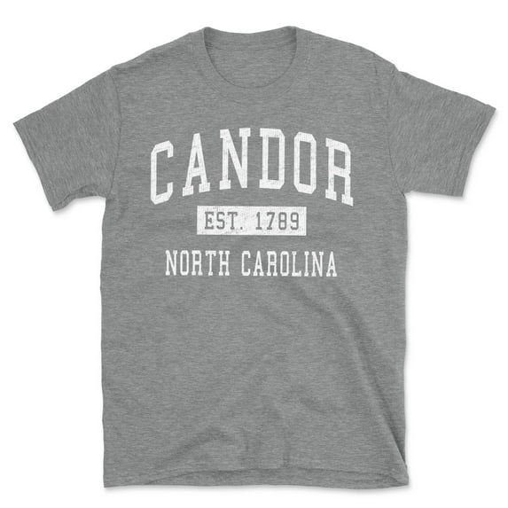 Candor North Carolina Classic Established Men's Cotton T-Shirt