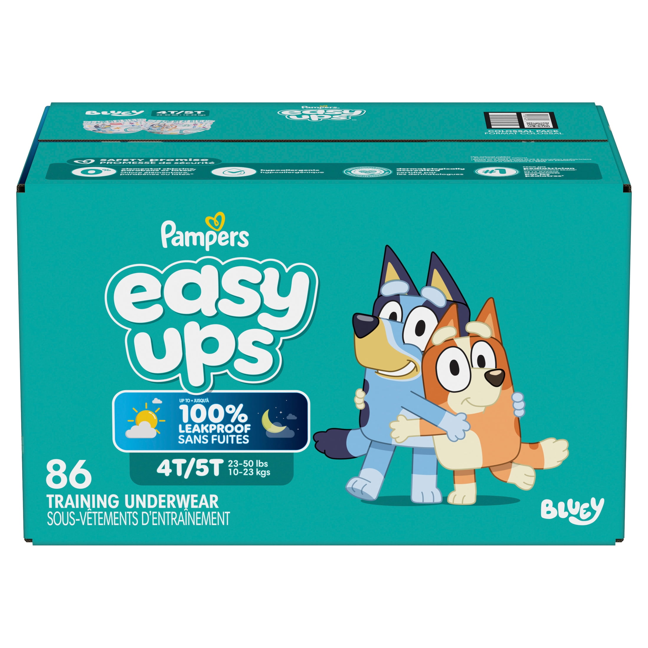 Pampers Easy Ups Bluey Potty Training Pants Size 6 4T-5T, 86 Count (Select for More Options)