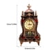 thumbnail image 3 of Naiovety Reloj de escritorio Retro de plástico, estilo único, cronometraje preciso, múltiples funciones, construcción duradera Decoración del hogar Rojo marrón, 3 of 6
