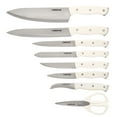 thumbnail image 3 of Farberware Edgekeeper Triple Riveted Slim Knife Block Set with Built in Sharpener 14-piece in White, 3 of 13