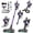 Purple, variant on Cordless Vacuum Cleaner, 10 in 1 Stick Vacuum with Powerful Suction, Hose, Green LED Light, Anti-Tangle Brush, Lightweight Rechargeable Vacuum Cleaner for Home, Hardwood Floors, Carpets,Pink