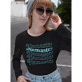 thumbnail image 2 of Namaste Long Sleeve Women's -SelectDesign Designs, 2 of 4